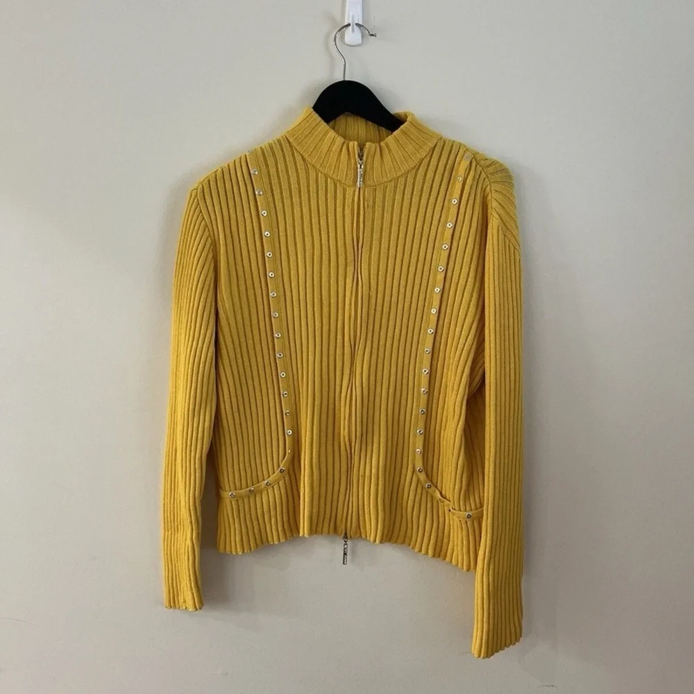 St. John Sport Wool /rayon Zip Sweater – Size L